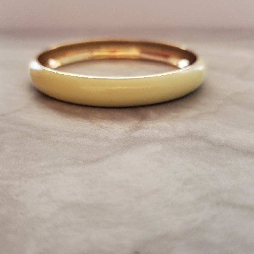 💕 J.Crew Cream Enamel Bangle Bracelet 💕 - Picture 5 of 9